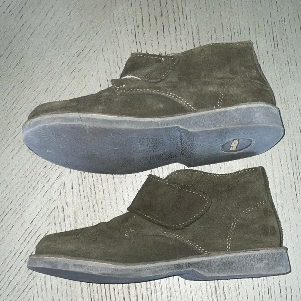 KidExpress Maddox Gray Suede Ankle Boots